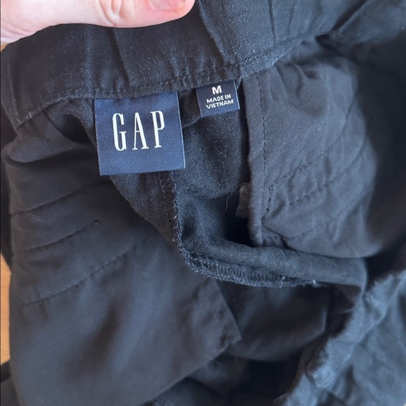 Gap linen shorts high waisted 4” bundle of 2 black and white - Picture 4 of 9